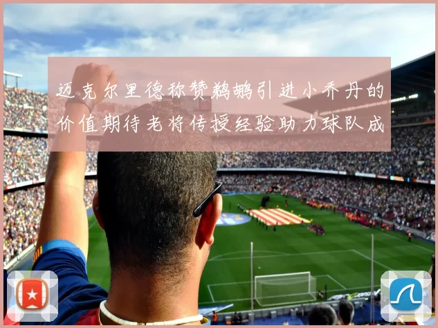 迈克尔里德称赞鹈鹕引进小乔丹的价值期待老将传授经验助力球队成长